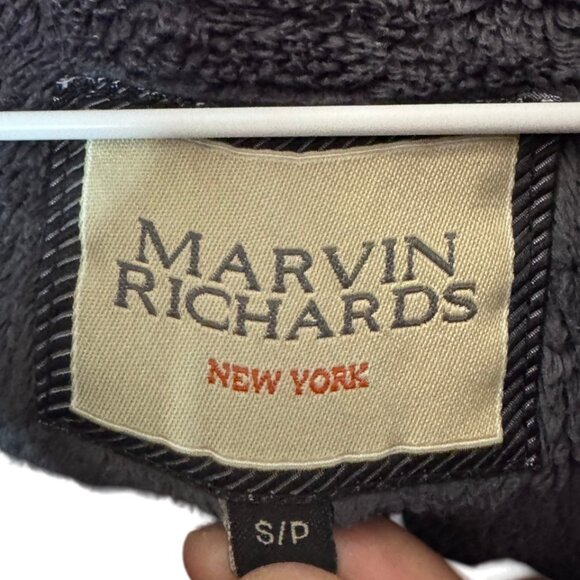Marvin Richards grey mock neck full zip up jacket size S - Picture 8 of 9